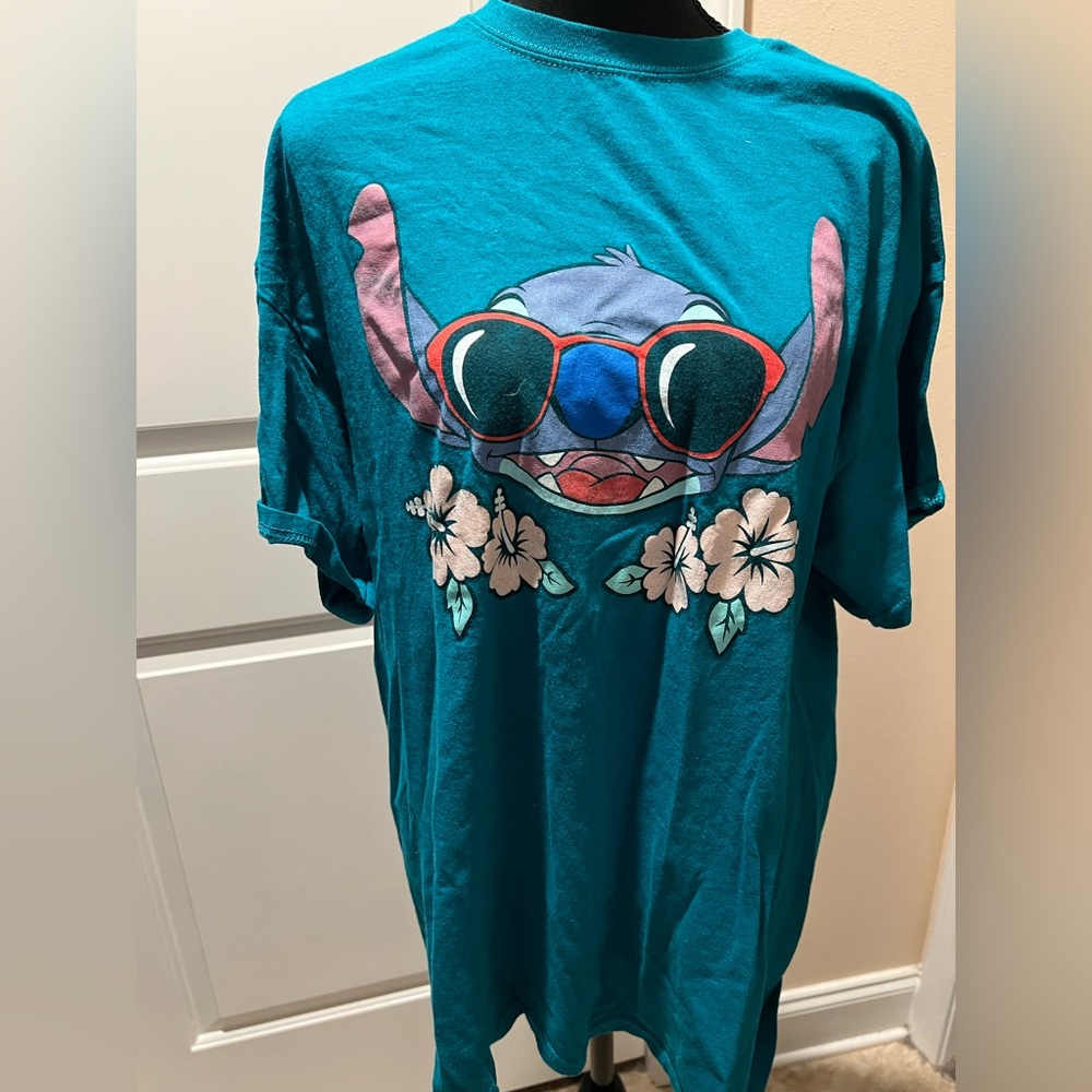 Disney Teal Stitch Graphic Tee